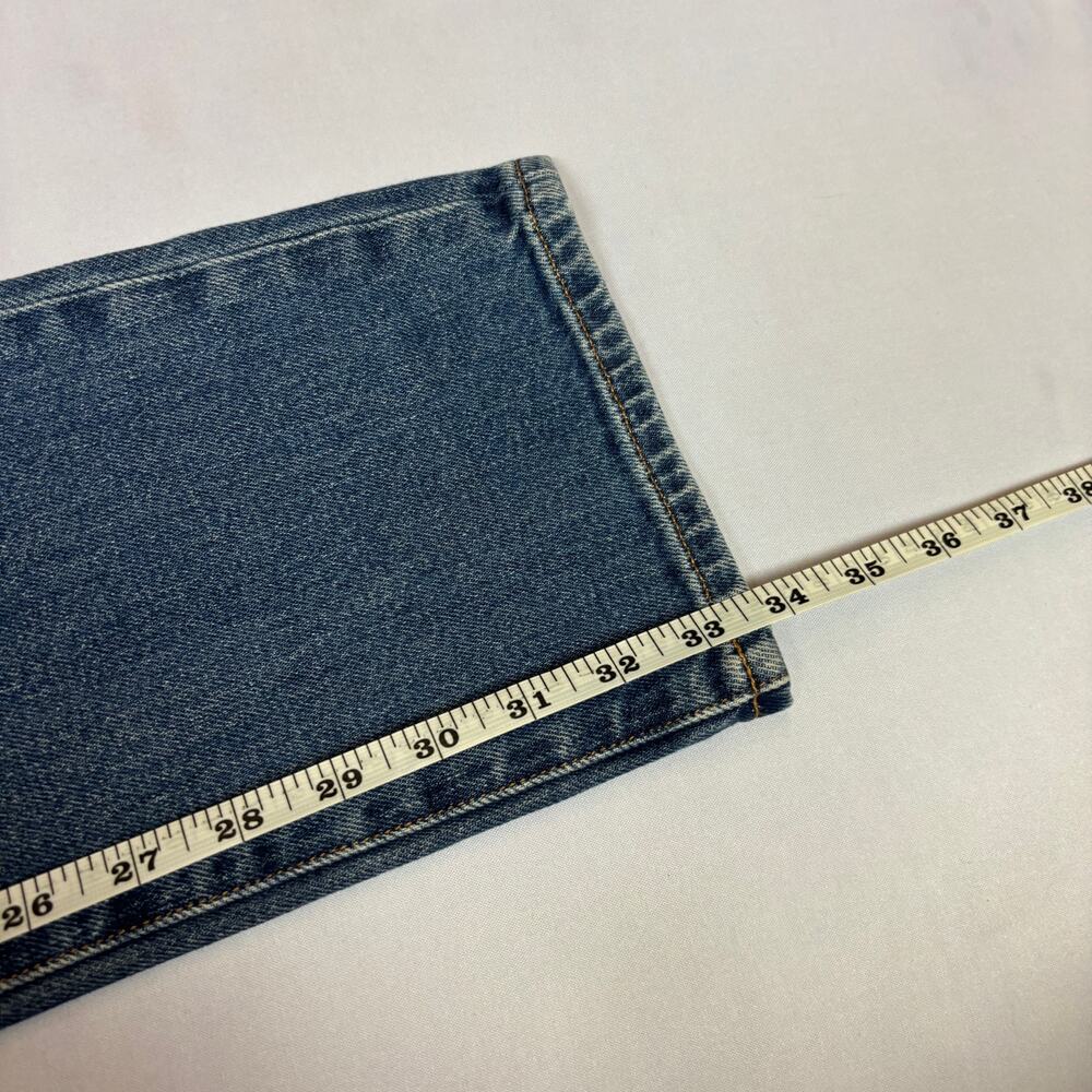 Buck Mason Slim Straight Jeans in Medium Blue - Picture 7 of 12